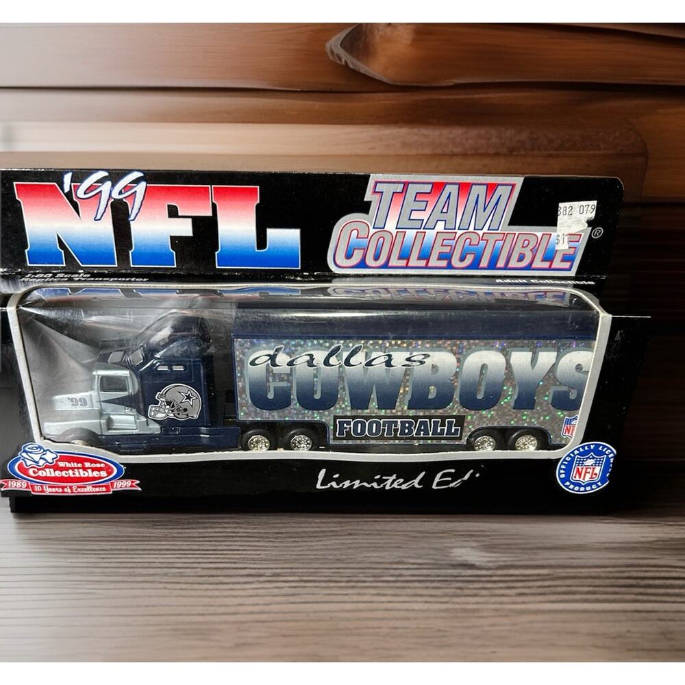 Vintage 1999 Dallas Cowboy Tractor Trailer By White Rose Collectibles